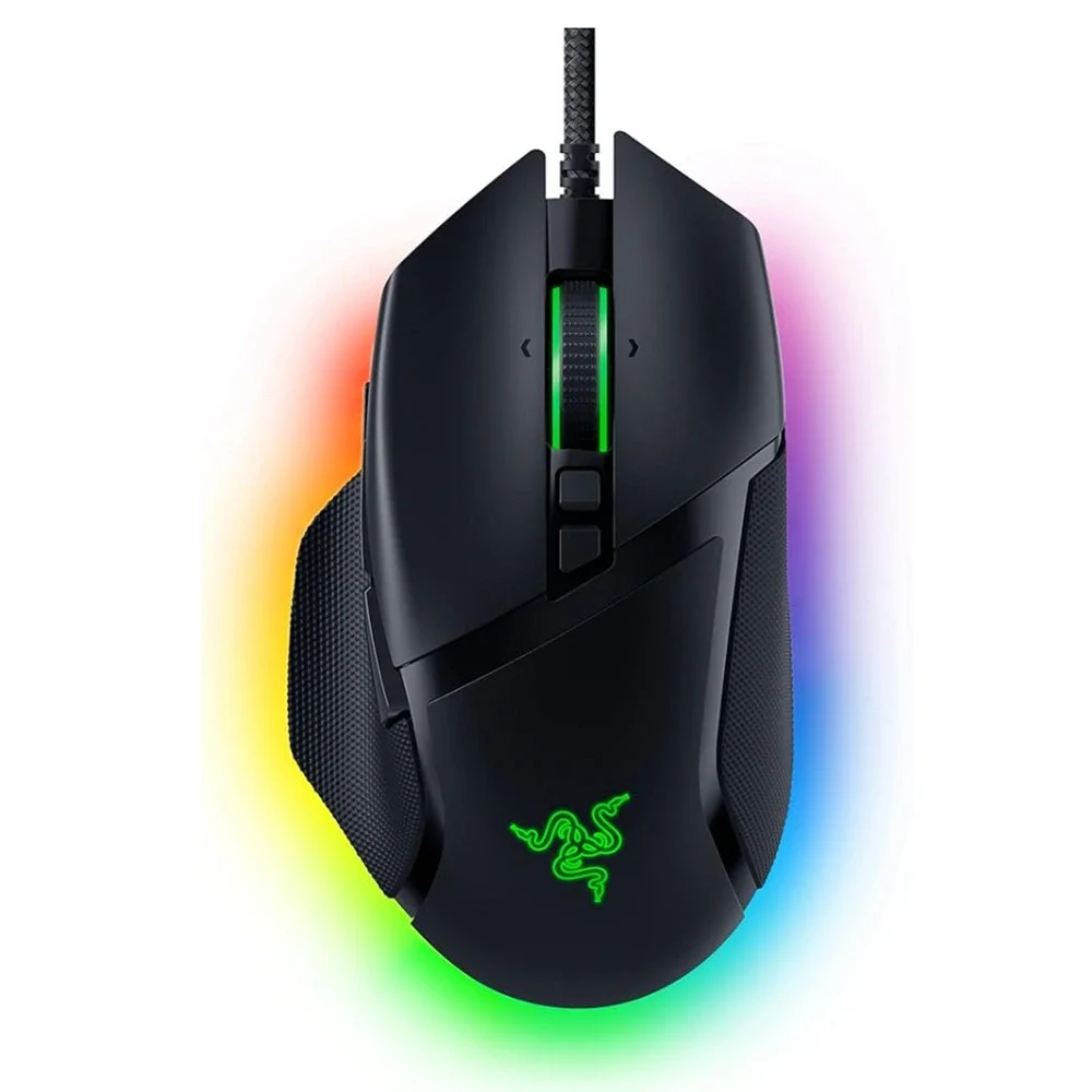 Razer Basilisk V3 Wired Gaming Mouse (Black)26K DPI - RGB - Programmable Buttons
